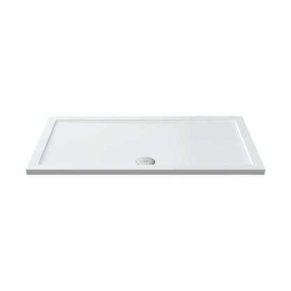 Nuie Rectangular Trays Rectangular Shower Tray 1400 X 760mm Contemporary White Acrylic Capped ABS Caco3 And Pu - JJ Building Materials