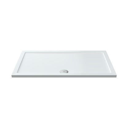 Nuie Rectangular Trays Rectangular Shower Tray 1400 X 800mm Contemporary White Acrylic Capped ABS Caco3 And Pu - JJ Building Materials