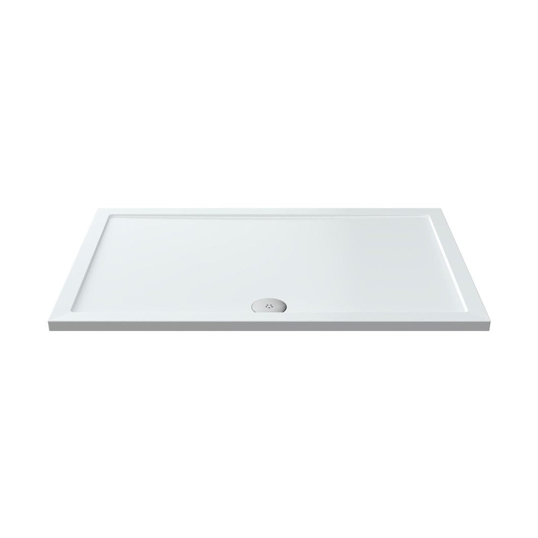 Nuie Rectangular Trays Rectangular Shower Tray 1400 X 900mm Contemporary White Acrylic Capped ABS Caco3 And Pu - JJ Building Materials
