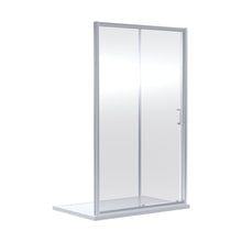 Nuie Rene 1900 X 1000mm Sliding Shower Door Contemporary Chrome Aluminium 1900x990x44mm - JJ Building Materials