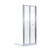 Nuie Rene 1900 X 1100mm Bi-fold Shower Door Contemporary Chrome Aluminium 1900x1090x39mm - JJ Building Materials