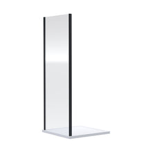 Nuie Rene 1900 X 700mm Side Panel Contemporary Matt Black Aluminium 1900x690x31mm - JJ Building Materials
