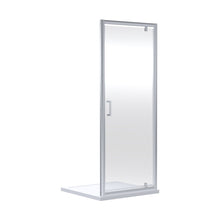 Nuie Rene 1900 X 800mm Pivot Shower Door Contemporary Chrome Aluminium 1900x795x44mm - JJ Building Materials