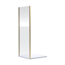 Nuie Rene 1900 X 900mm Side Panel Contemporary Brushed Brass Aluminium 1900x890x31mm - JJ Building Materials