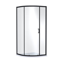 Nuie Rene 1900mm X 900mm Single Entry Quadrant - Matt Black Contemporary Aluminium,glass - JJ Building Materials