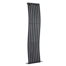 Nuie Revive Designer Radiator Contemporary Anthracite Steel 1785x413x90mm - JJ Building Materials