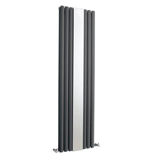 Nuie Revive Double Panel Designer Radiator Contemporary Anthracite Steel 1800x499x78mm - JJ Building Materials