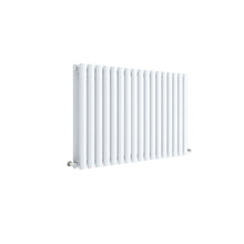Nuie Revive Horizontal Double Panel Radiator 600 X 992 Contemporary White High Gloss Steel 600x992x78mm - JJ Building Materials
