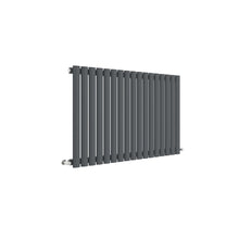 Nuie Revive Horizontal Single Panel Radiator 600 X 992 Contemporary Anthracite Steel 600x992x55mm - JJ Building Materials