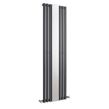 Nuie Revive Single Panel Designer Radiator Contemporary Anthracite Steel 1800x499x55mm - JJ Building Materials
