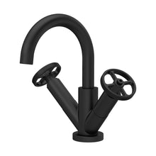 Nuie Revolution Mono Basin Mixer Contemporary Matt Black Brass 217x230x175mm - JJ Building Materials