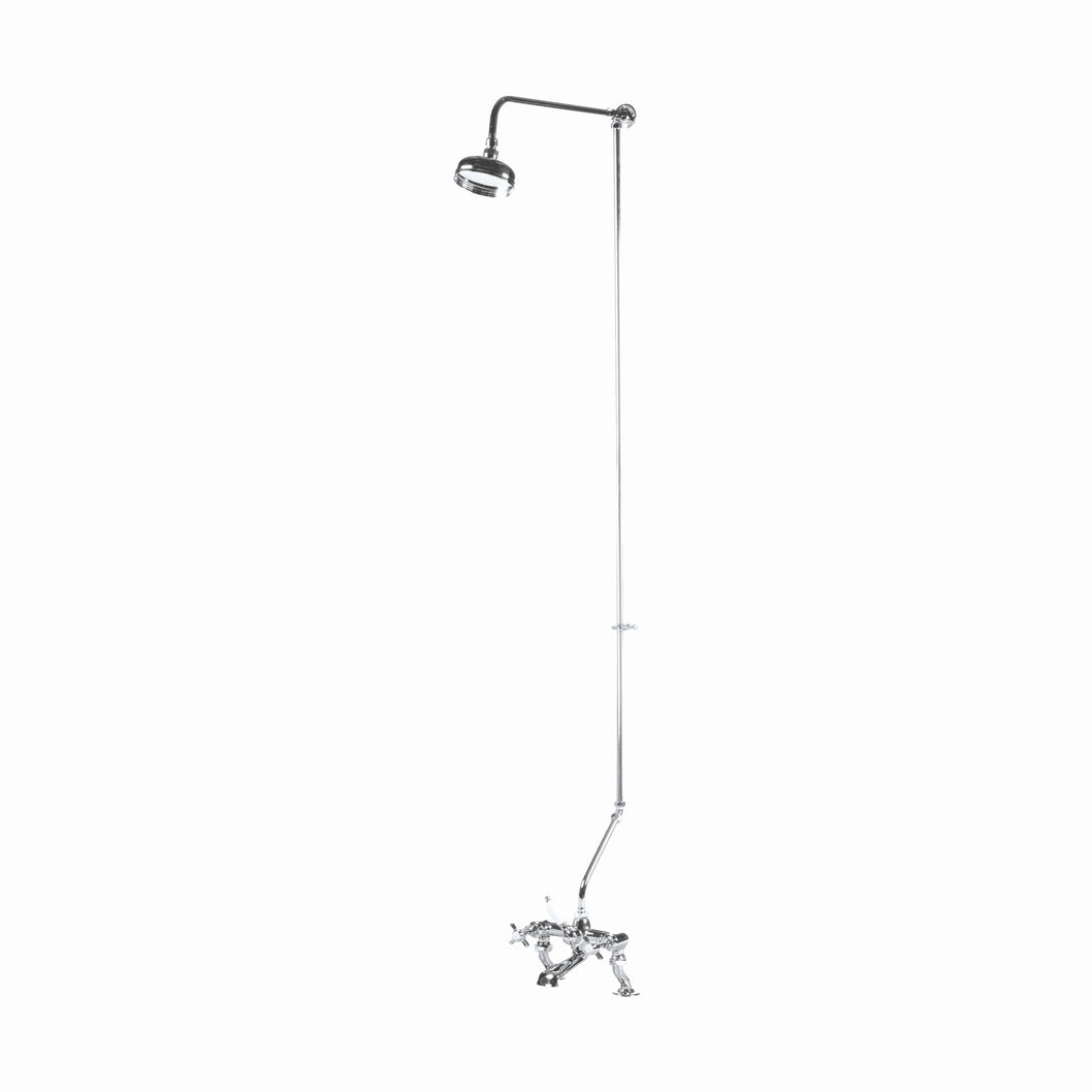 Nuie Rigid Riser Kit Traditional Chrome Brass 1750x70x590mm - JJ Building Materials