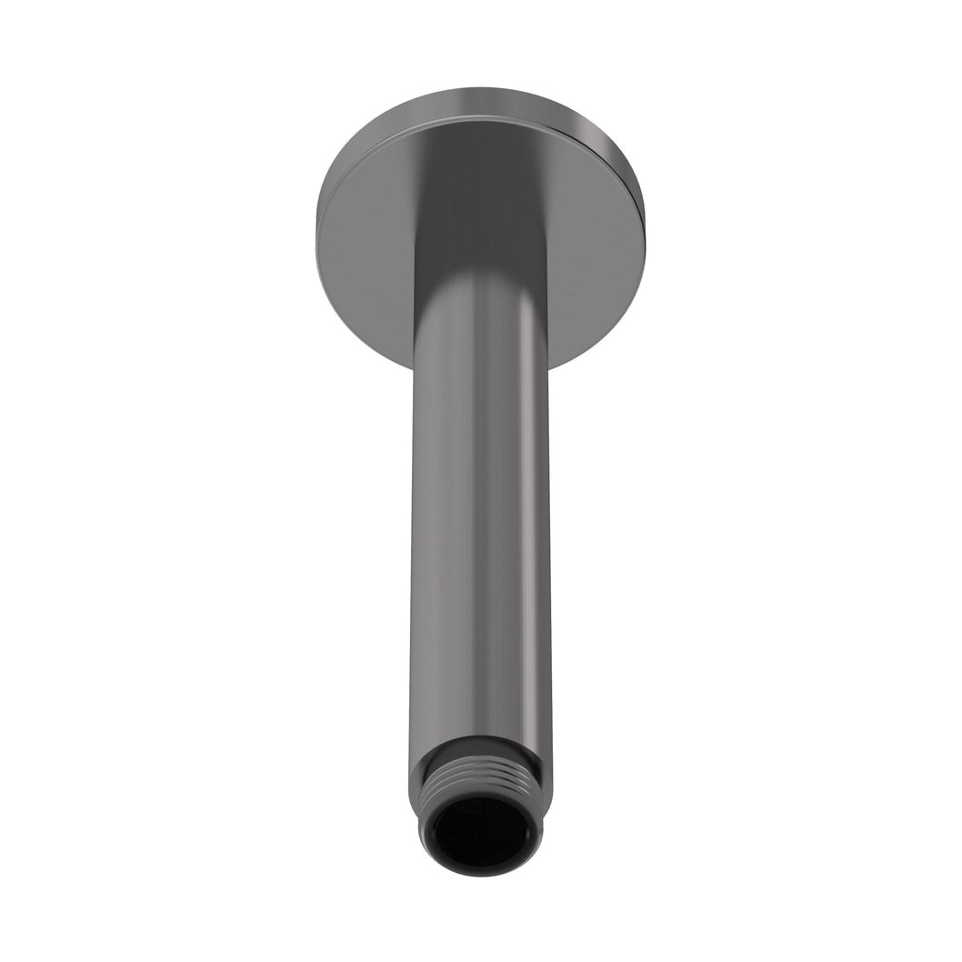 Nuie Round Ceiling Arm 150mm Contemporary Brushed Pewter Brass 150x63x63mm - JJ Building Materials