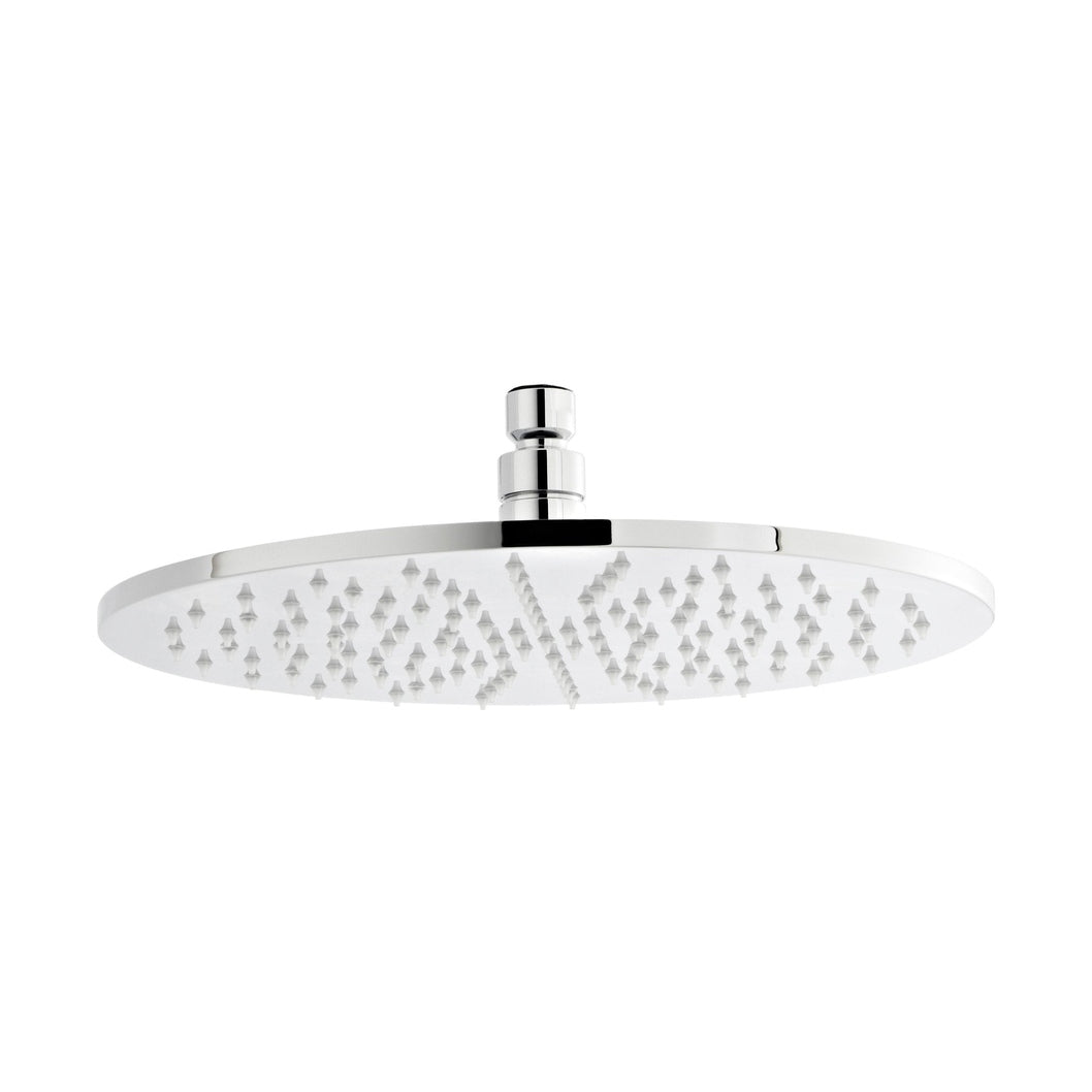 Nuie Round Led Fixed Head Contemporary Chrome Brass 58x300x300mm - JJ Building Materials