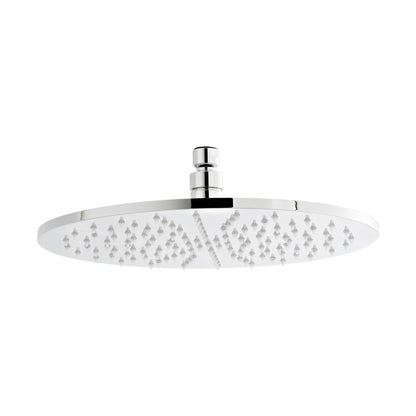 Nuie Round Led Fixed Head Contemporary Chrome Brass 58x300x300mm - JJ Building Materials
