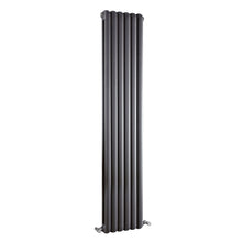 Nuie Salvia Designer Radiator Contemporary Anthracite Steel 1800x383x80mm - JJ Building Materials