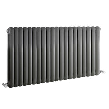 Nuie Salvia Designer Radiator Contemporary Anthracite Steel 635x1223x80mm - JJ Building Materials