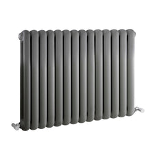 Nuie Salvia Designer Radiator Contemporary Anthracite Steel 635x863x80mm - JJ Building Materials