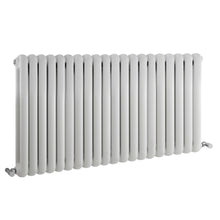 Nuie Salvia Designer Radiator Contemporary White Steel 635x1223x80mm - JJ Building Materials