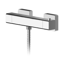 Nuie Sanford Thermostatic Bar Valve Contemporary Chrome Brass ABS 55x261x65mm - JJ Building Materials