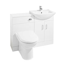 Nuie Saturn Furniture Pack With Square Basin Contemporary Gloss White MFC Painted Gloss 827x1063x423mm - JJ Building Materials