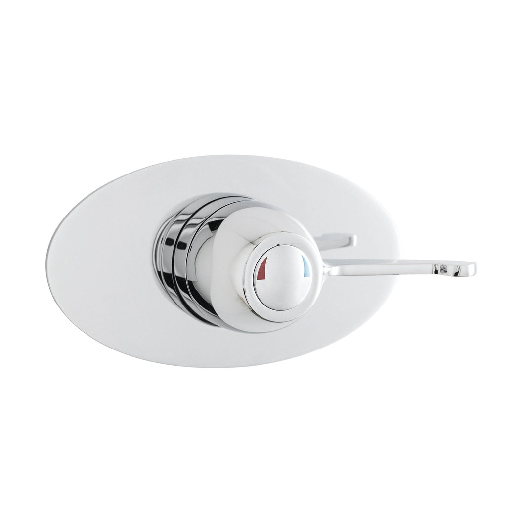 Nuie Sequential Thermostatic Shower Valve Contemporary Chrome Brass 110x205x152mm - JJ Building Materials