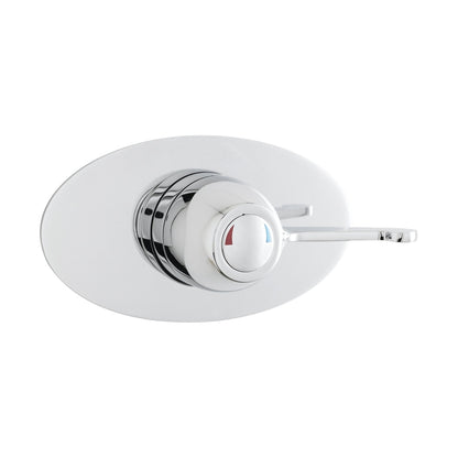 Nuie Sequential Thermostatic Shower Valve Contemporary Chrome Brass 110x205x152mm - JJ Building Materials