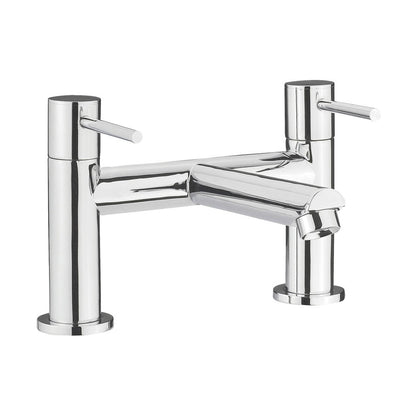 Nuie Series Two Bath Filler Contemporary Chrome Brass 142x226x146mm - JJ Building Materials