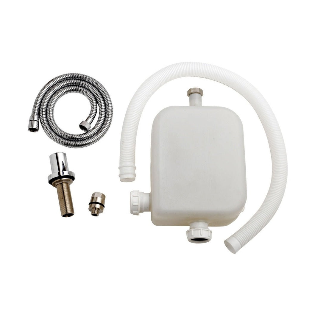 Nuie Shower Accessories Deck Shower Kit Contemporary Chrome Plastic 90x220x335mm - JJ Building Materials
