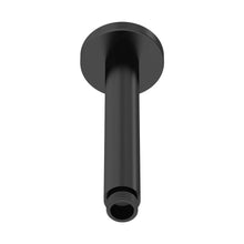 Nuie Shower Arms Wall-mounted Arm Contemporary Matt Black Brass 225x63x63mm - JJ Building Materials