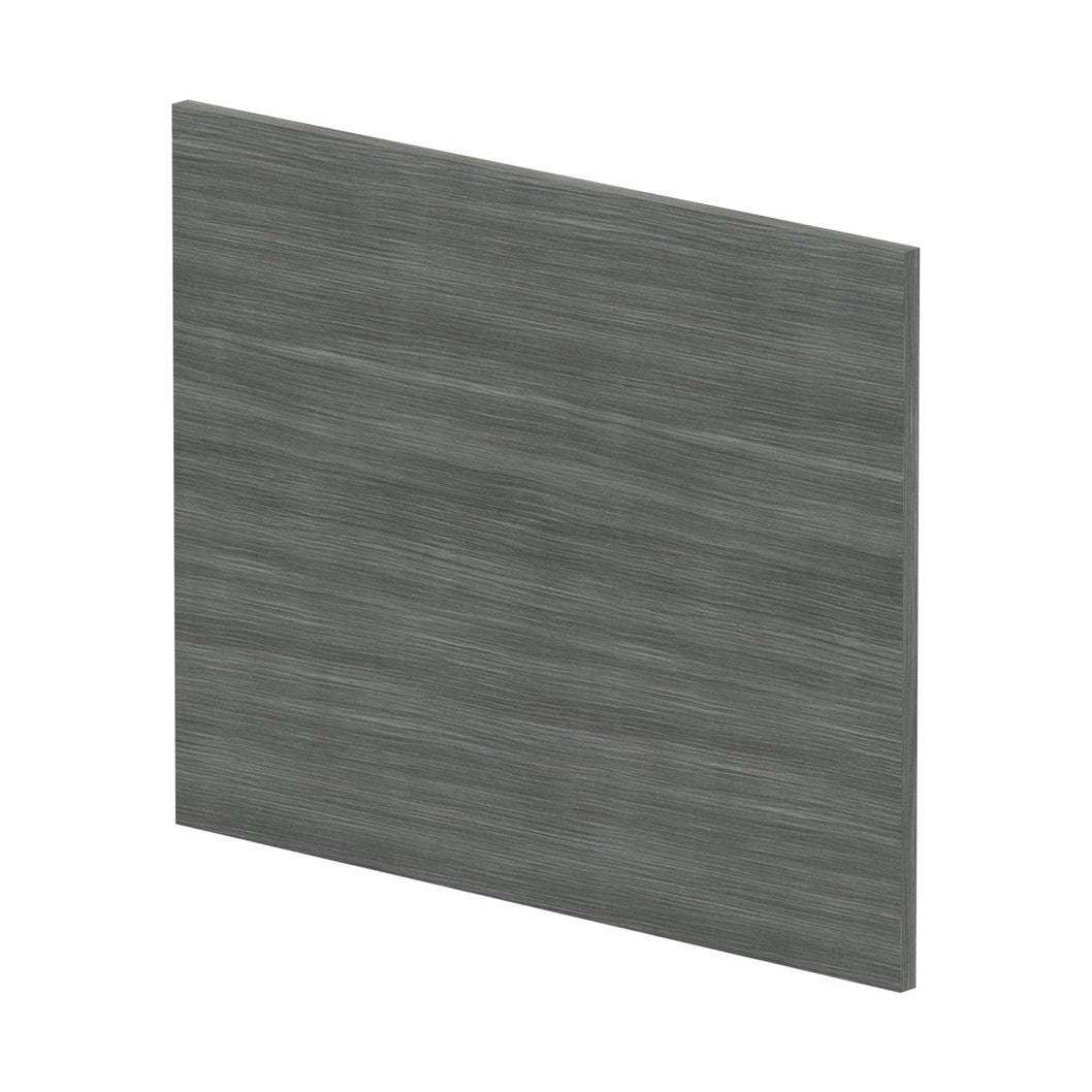 Nuie Shower Bath End Panel (700mm) Contemporary Anthracite Woodgrain MFC Textured Woodgrain 520x680x18mm - JJ Building Materials