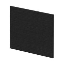 Nuie Shower Bath End Panel (700mm) Contemporary Charcoal Black MFC Textured Woodgrain 520x680x18mm - JJ Building Materials