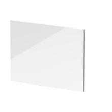 Nuie Shower Bath End Panel (700mm) Contemporary Gloss White MDF Painted Gloss 540x680x18mm - JJ Building Materials