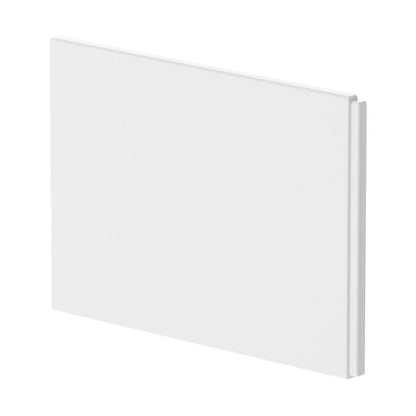 Nuie Shower Bath End Panel (725mm) Contemporary European White Acrylic 500x725x26mm - JJ Building Materials