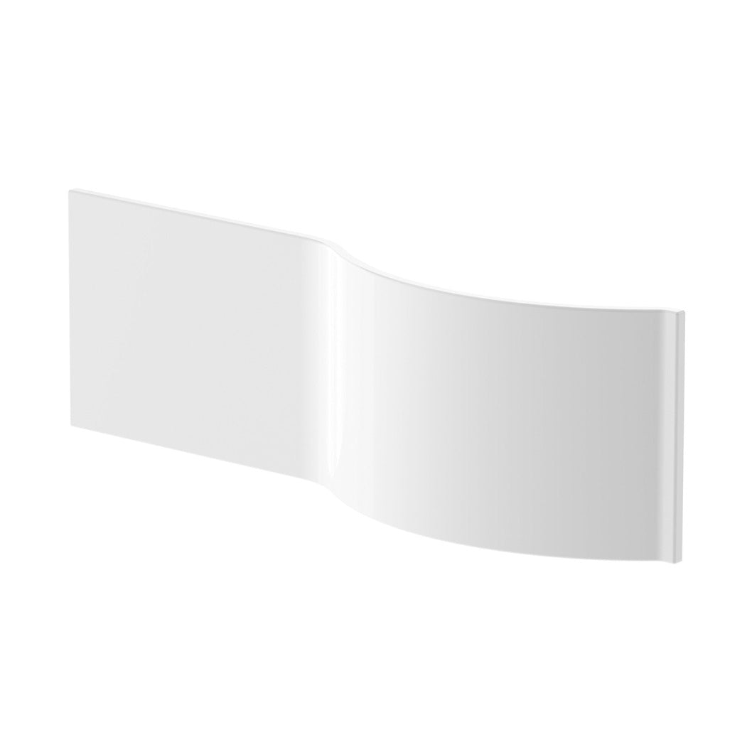 Nuie Shower Bath Front Panel (1600mm) Contemporary White Acrylic 510x1600x170mm - JJ Building Materials