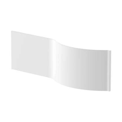 Nuie Shower Bath Front Panel (1600mm) Contemporary White Acrylic 510x1600x170mm - JJ Building Materials