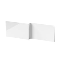 Nuie Shower Bath Front Panel (1700mm) Contemporary Gloss White MDF Painted Gloss 540x1698x163mm - JJ Building Materials