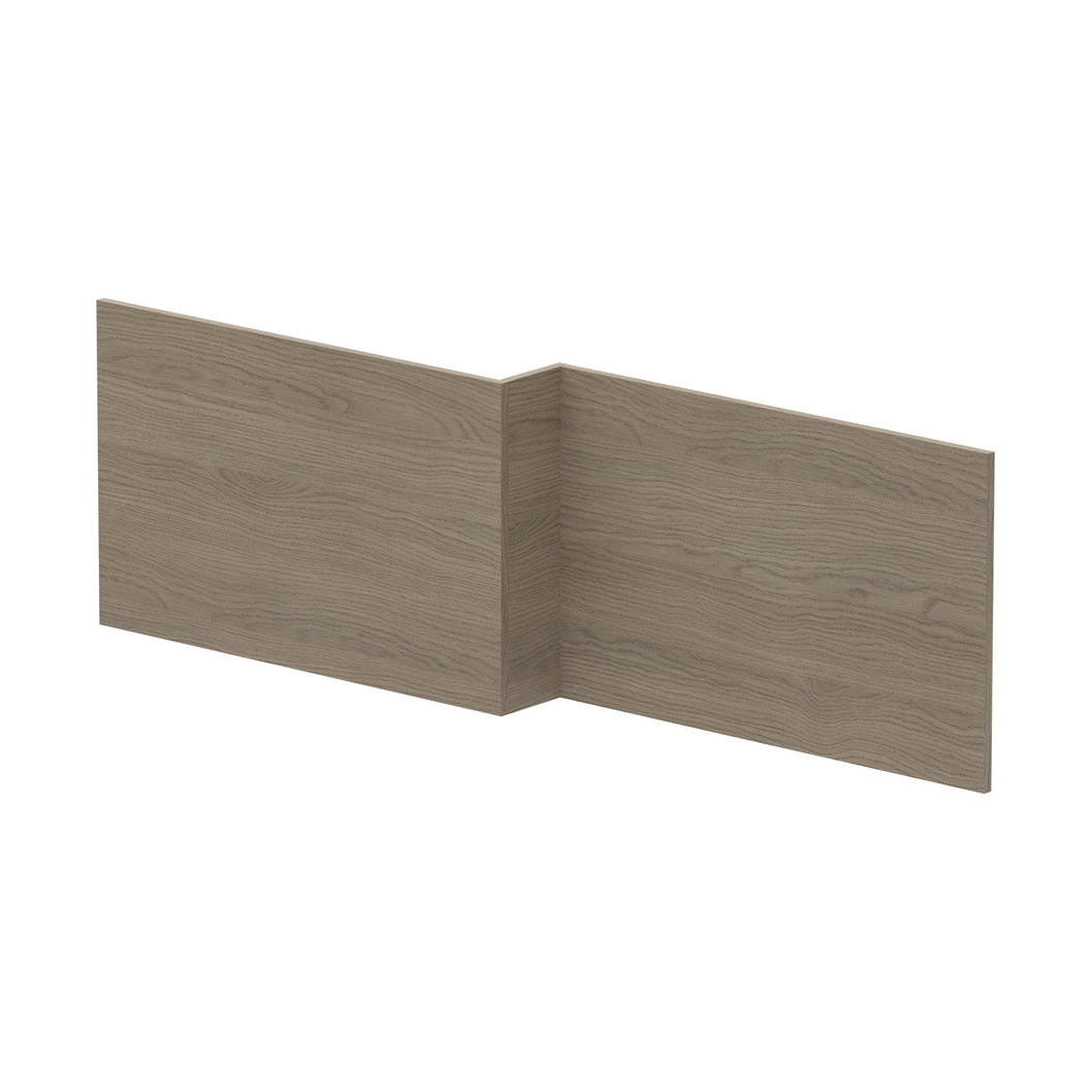 Nuie Shower Bath Front Panel (1700mm) Contemporary Solace Oak MFC Textured Woodgrain 520x1698x163mm - JJ Building Materials