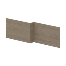 Nuie Shower Bath Front Panel (1700mm) Contemporary Solace Oak MFC Textured Woodgrain 520x1698x163mm - JJ Building Materials