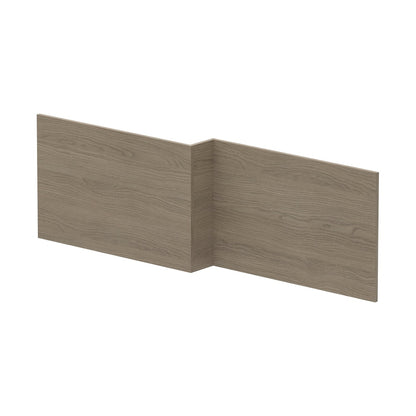 Nuie Shower Bath Front Panel (1700mm) Contemporary Solace Oak MFC Textured Woodgrain 520x1698x163mm - JJ Building Materials