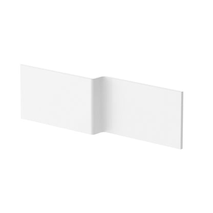 Nuie Shower Bath Front Panel (1800mm) Contemporary Gloss White Acrylic 500x1800x167mm - JJ Building Materials