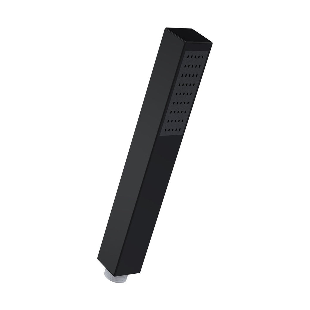 Nuie Shower Parts Minimalist Handset Contemporary Matt Black ABS 231x28x28mm - JJ Building Materials