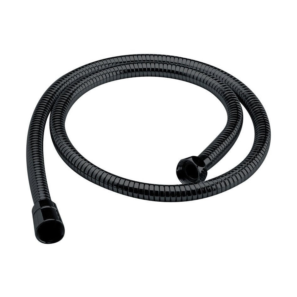 Nuie Shower Parts Shower Flex Contemporary Matt Black Brass 1500x15x15mm - JJ Building Materials