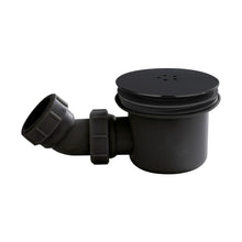 Nuie Shower Tray Wastes Black Fast Flow Shower Waste Contemporary Matt Black Polypropylene 99x116x116mm - JJ Building Materials