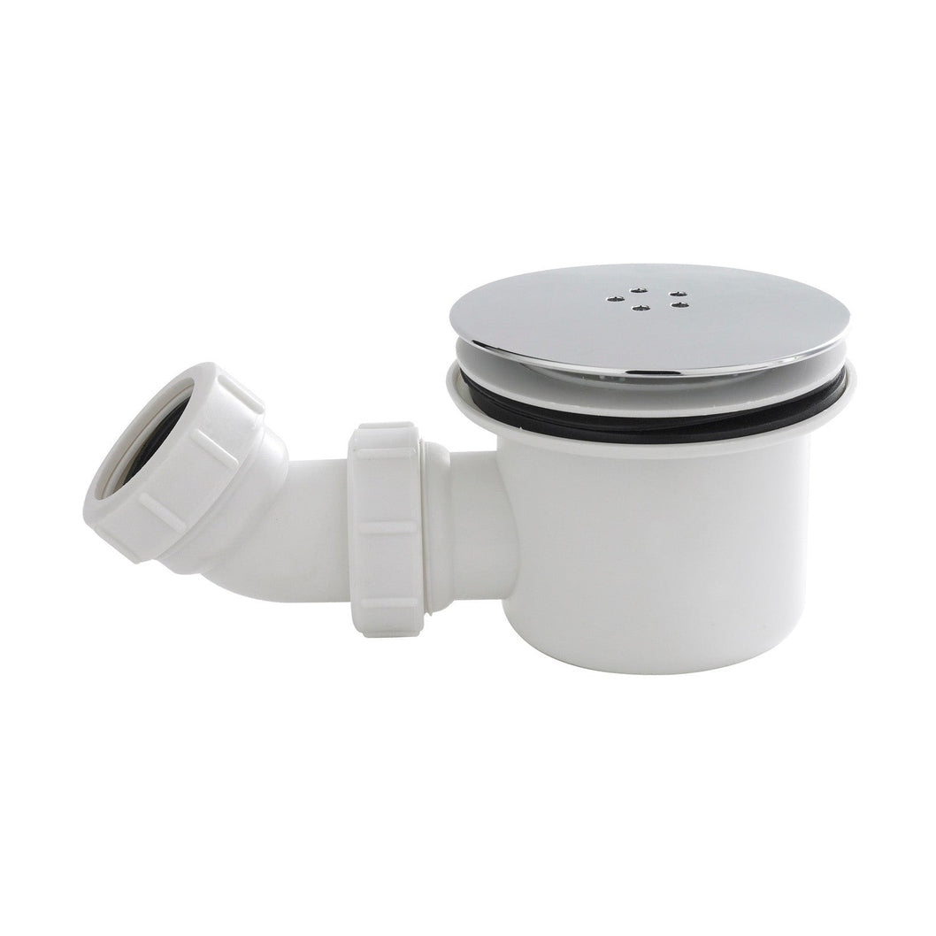 Nuie Shower Tray Wastes Fast Flow Shower Waste Contemporary Chrome Polypropylene 99x116x116mm - JJ Building Materials