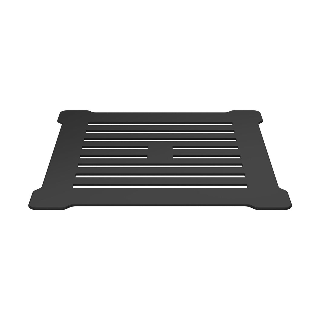Nuie Shower Tray Wastes Square Shower Waste With Black Top Contemporary Matt Black Polypropylene 86x144x144mm - JJ Building Materials