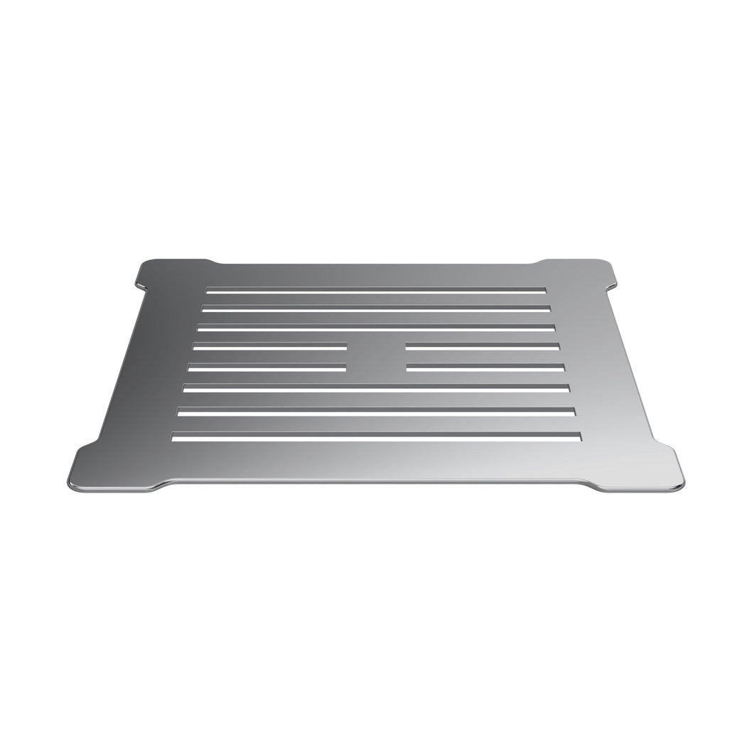 Nuie Shower Tray Wastes Square Shower Waste With Chrome Top Contemporary Polypropylene 86x144x144mm - JJ Building Materials