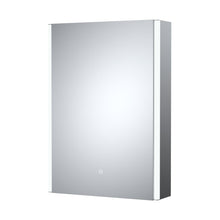 Nuie Single Door Mirror Cabinets 500mm Mirror Cabinet Contemporary Silver Aluminium 700x500x140mm - JJ Building Materials