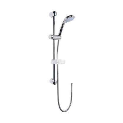 Nuie Slide Rail Kit Contemporary Chrome Brass ABS 595x168x71mm - JJ Building Materials