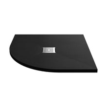 Nuie Slim Quadrant Trays Quad Shower Tray 900 X 900mm Contemporary Black Slate Acrylic Capped ABS Caco3 And Pu - JJ Building Materials